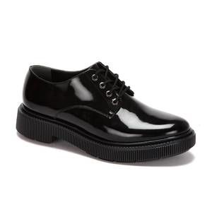 NEW ANDREA women's patent oxfords in black